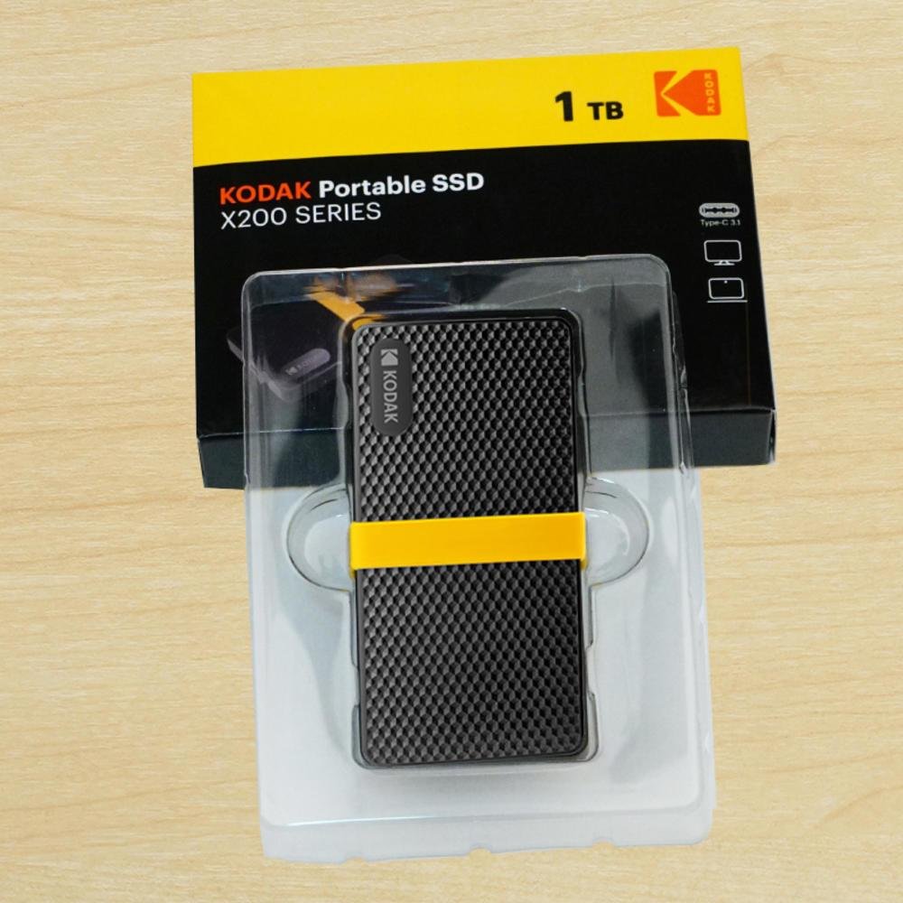 Imagem 3 de 5 do produto Hd Externo SSD Kodak X200 1 Tb - Usb /tipo C/ Notebook, PC, Celular