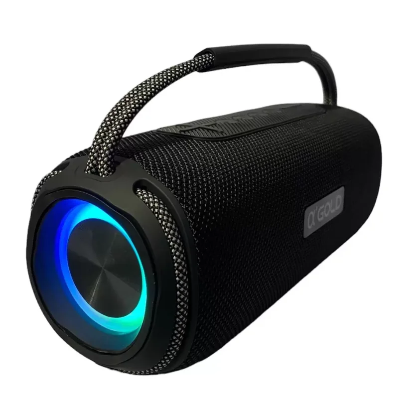 Caixa De Som Bluetooth 60w Grave Potente Bass Boost Sem Fio Portátil Gold