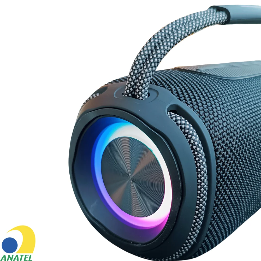 Imagem 5 de 5 do produto Caixa De Som Bluetooth 60w Grave Potente Bass Boost Sem Fio Portátil Gold