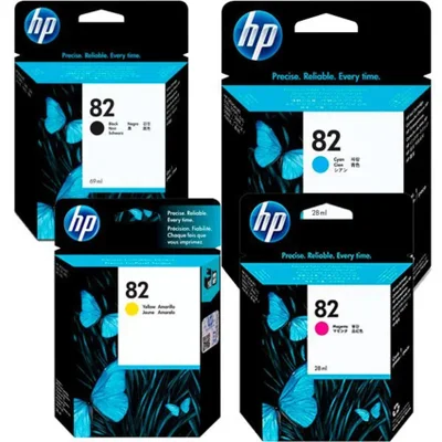 Cartucho de Tinta Hp 82 Kit 4 Cores