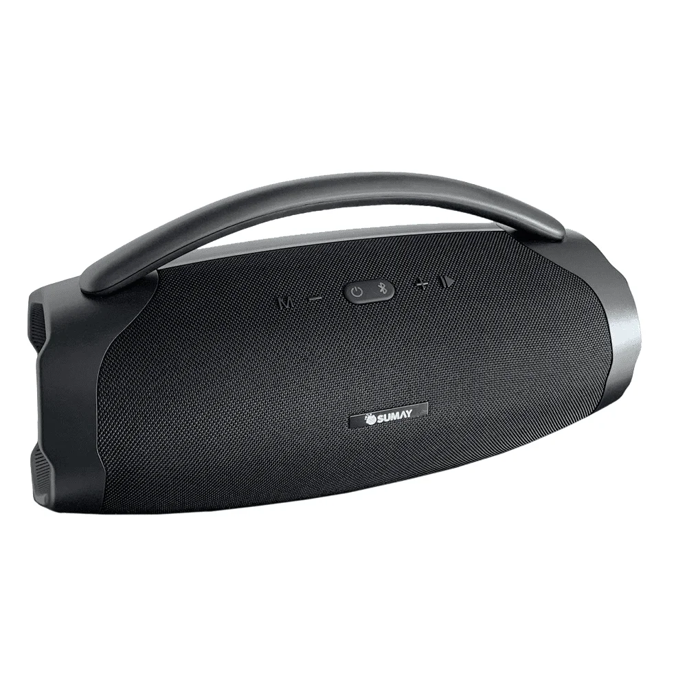 Caixa De Som Portatil Goldbox Sumay 120w Usb Tws Rádio Fm- Bivolt