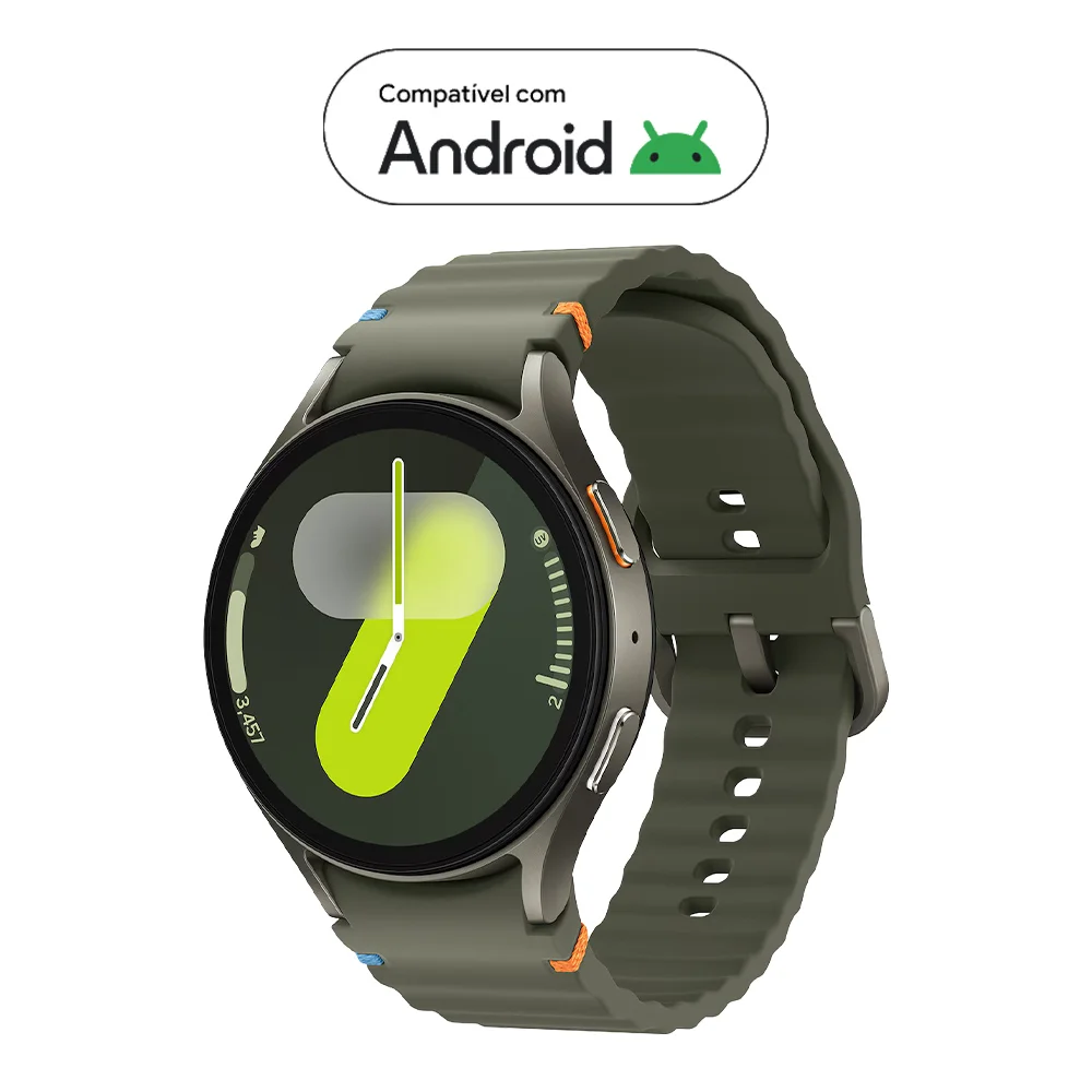 Samsung Galaxy Watch7 Smartwatch 44mm Bluetooth, Galaxy Ai, Tela Em Cristal De Safira Verde 8
