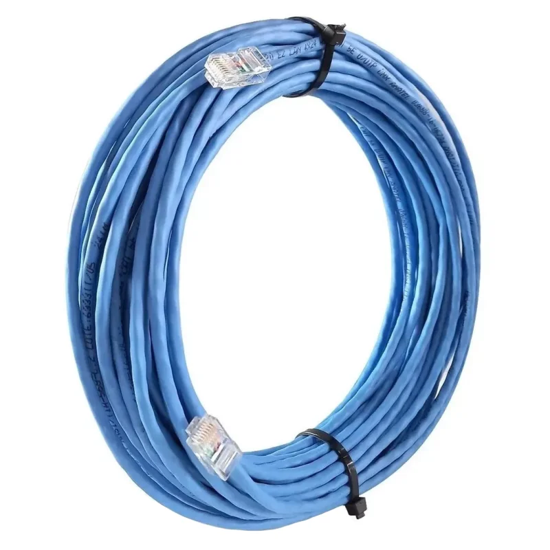 Cabo De Rede Cat 5e Mpt Interno 50 Metros U/utp 4p X 24awg | Azul Com Conectores Cabo De Rede Cat 5e Mpt Interno 50 Metros U/utp 4p X 24awg | Azul Com Conectores