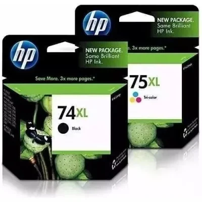 Cartucho de Tinta Hp 74xl 75xl Cb336wb D4260 Cb338wl Preto E Color
