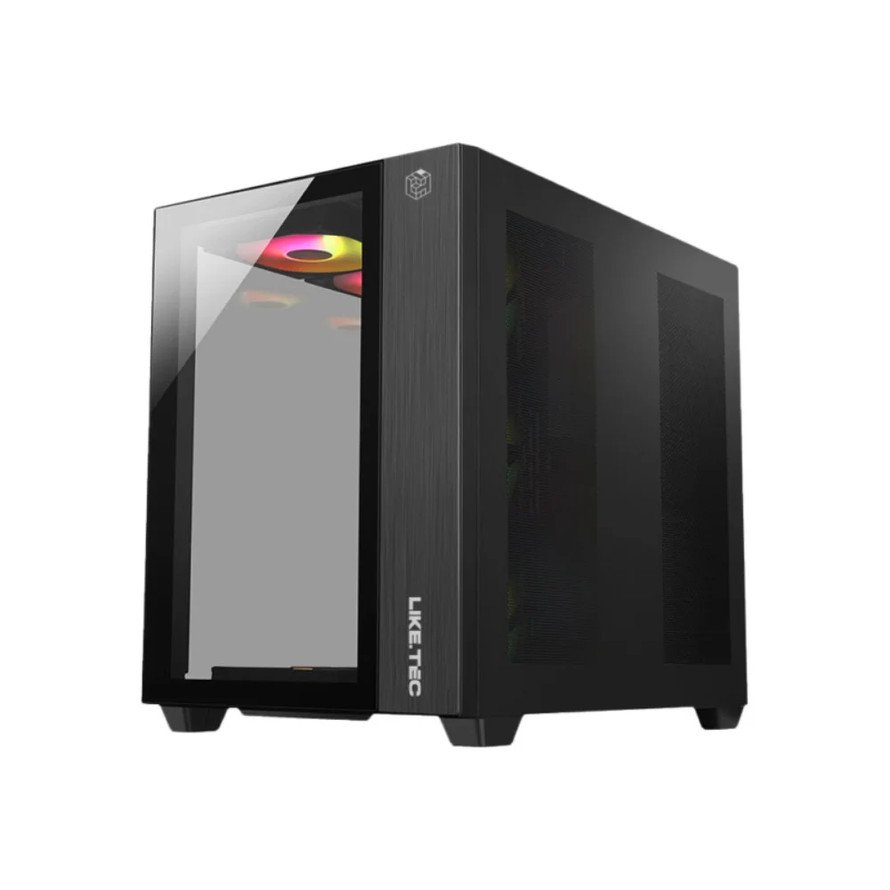 Imagem 5 de 5 do produto Gabinete Gamer ATX Zeus Pro Glass Black Liketec, Compatível Com Placa-Mãe ATX, Micro-ATX e Mini-ITX