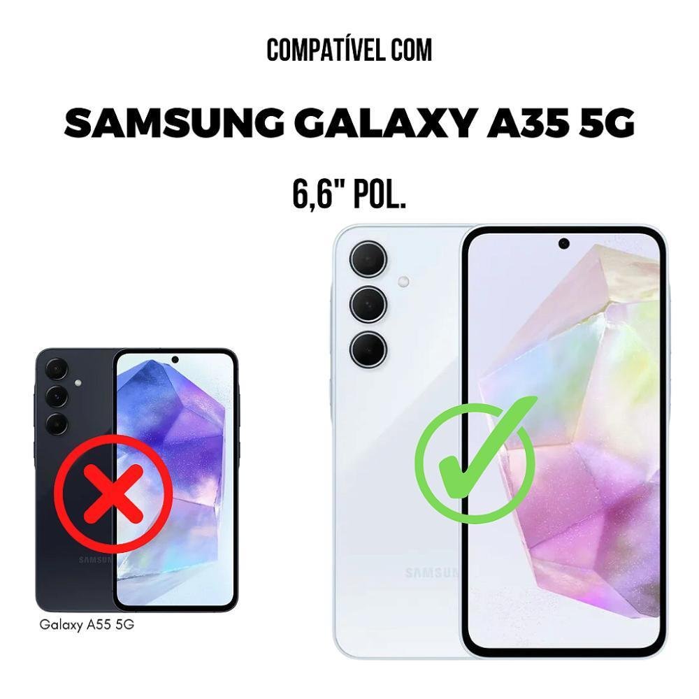 Imagem 2 de 5 do produto Película Para Samsung Galaxy A35 5g - Frente E Verso - Full Body Armor 360° - Gshield