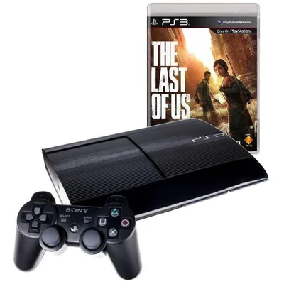 Sony Playstation 3 Super Slim 500gb The Last Of Us Cor  Charcoal Black