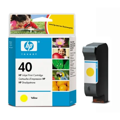 Cartucho de Tinta Hp 40 51640y Amarelo Kit 2 Pçs