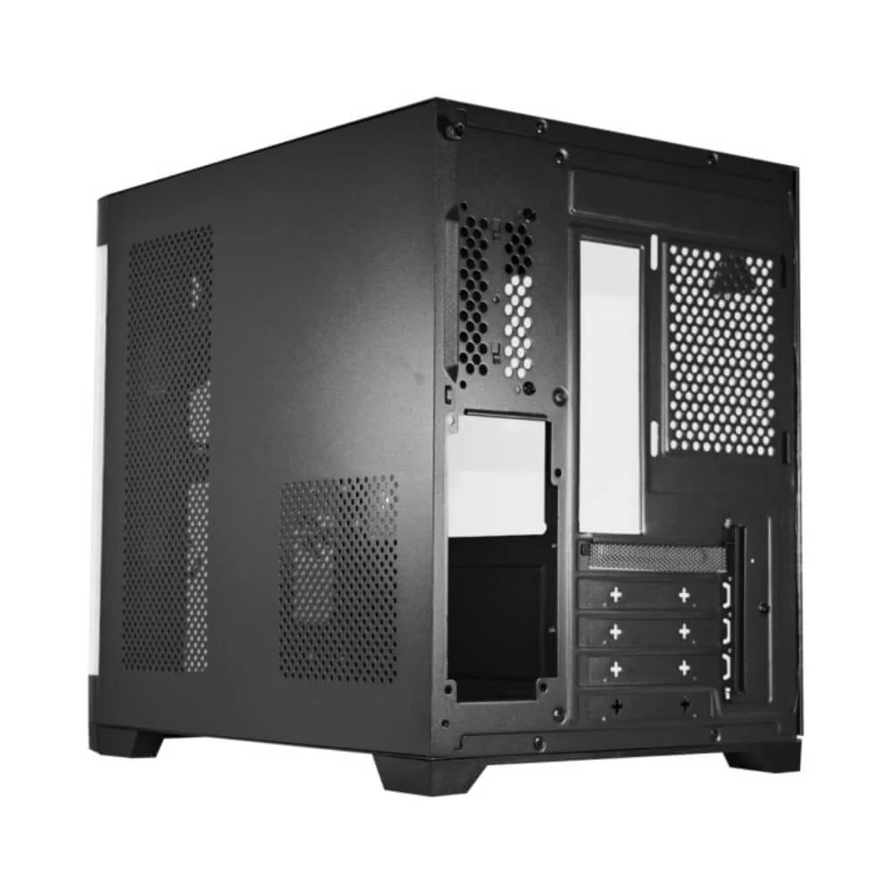 Imagem 4 de 5 do produto Gabinete Gamer K-Mex Aqua Curva CG-01AG Preto Mini Tower Vidro Temperado M-ATX Black - CG01AGRH001CB0X