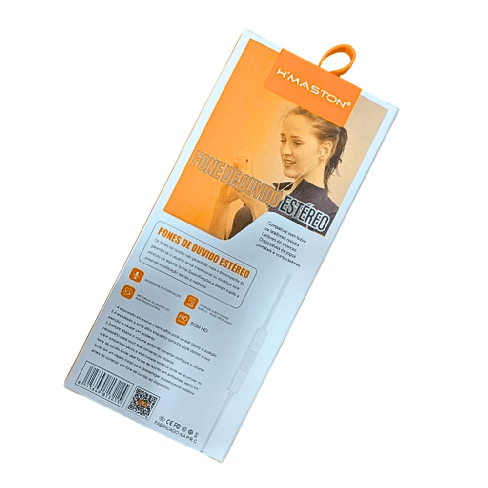 Imagem 2 de 2 do produto Fone De Ouvido Estéreo Tipo C Branco - Ej-105