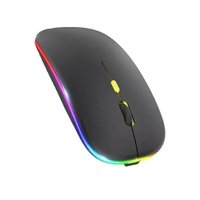 Mouse Sem Fio Exbom Ms-S350l, RGB, Recarregável 2.4g, Bluetooth, Preto