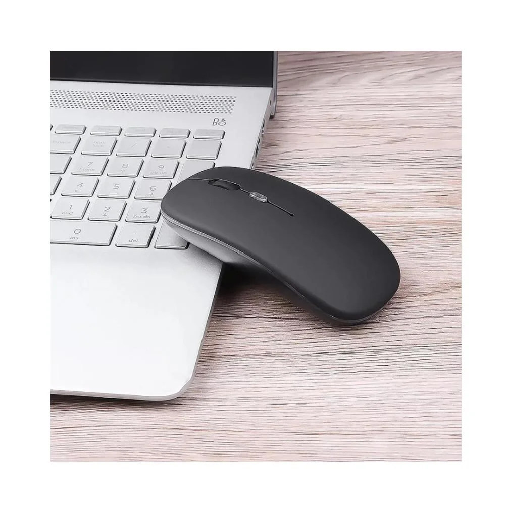 Imagem 5 de 5 do produto Mouse Sem Fio Exbom Ms-S350l, RGB, Recarregável 2.4g, Bluetooth, Preto