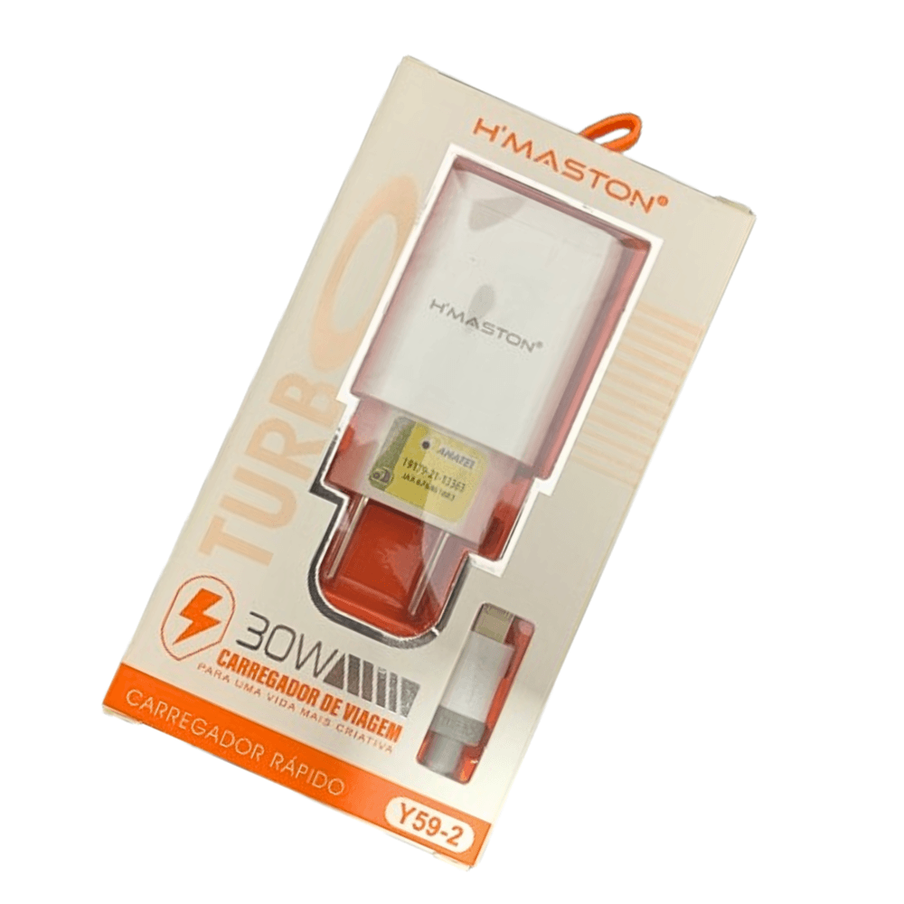 Carregador De Viagem 30w Y59-2 Lightining Branco