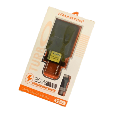 Carregador De Viagem 30w Y59-2 Lightining Preto