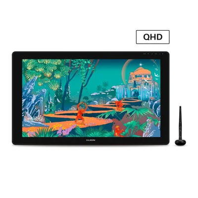 Mesa Digitalizadora Huion  Gs2402 Kamvas Plus - 24", Tela Qhd 2,5k (cor Preto)
