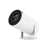 Mini Projetor Video Beam Hy300 Automatic, 4k, WIFI, Bluetooth, Branco Color 110v