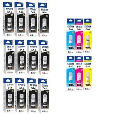 Kit 18 Refil Tinta Para T544 L3110 L3250 L3150 B Y C M