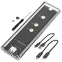 Case Para SSD M.2 Externo Tipo C/usb 3.0 Para Nvme Transparente F3 Cs-adpt-ngff/NVME