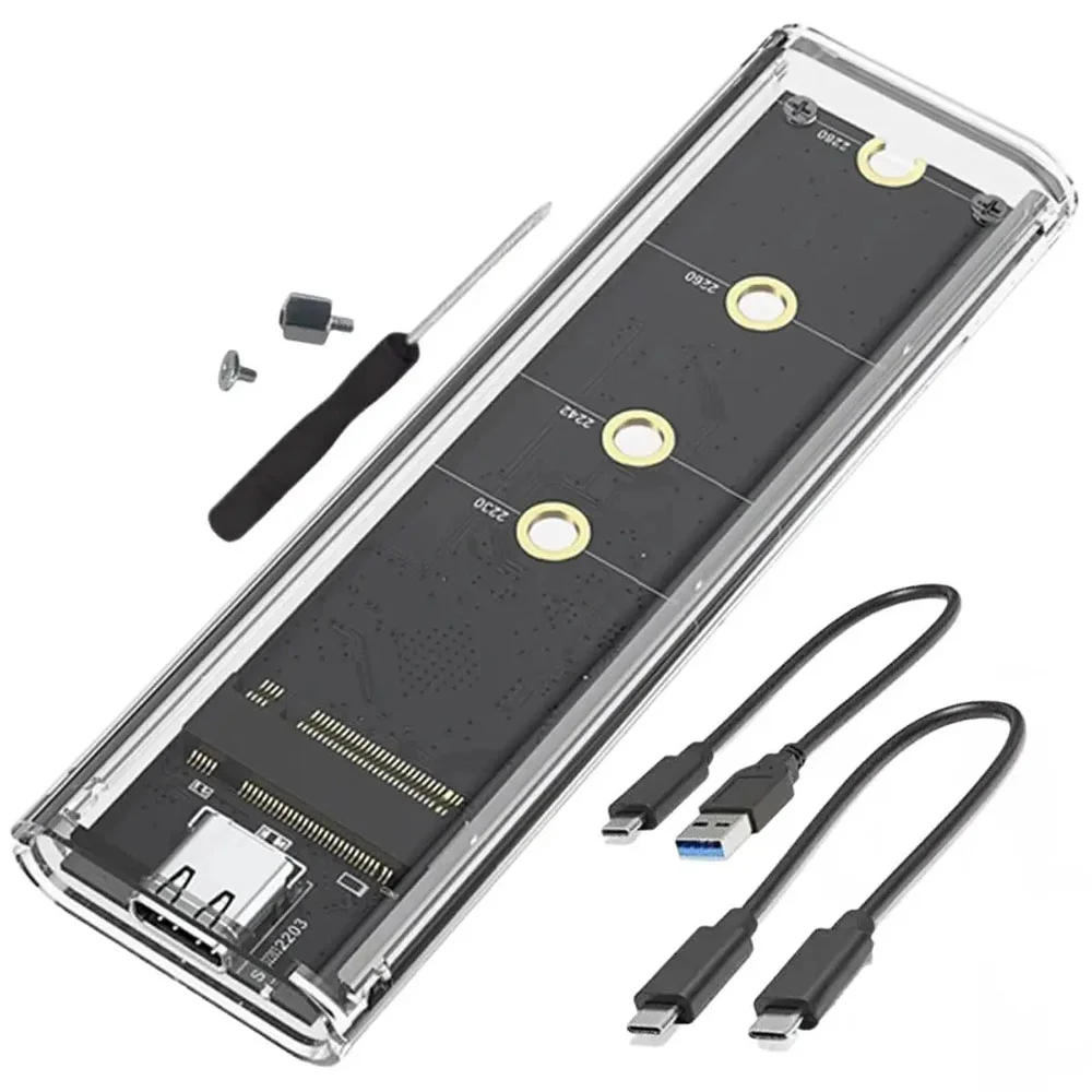 Case Para SSD M.2 Externo Tipo C/usb 3.0 Para Nvme Transparente F3 Cs-adpt-ngff/NVME Case Para SSD M.2 Externo Tipo C/usb 3.0 Para Nvme Transparente F3 Cs-adpt-ngff/NVME