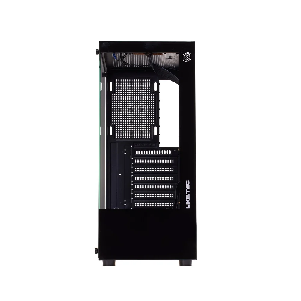 Gabinete Gamer Liketec Heydar Dark Mid Tower Panorâmico Vidro Temperado Sem Fan Preto - Lc-cb-heydar-2084 Gabinete Gamer Liketec Heydar Dark Mid Tower Panorâmico Vidro Temperado Sem Fan Preto - Lc-cb-heydar-2084