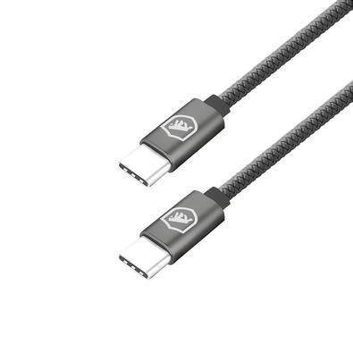 Cabo Symetric - Cinza - Tipo C / Tipo C - 1,5m - Gshield