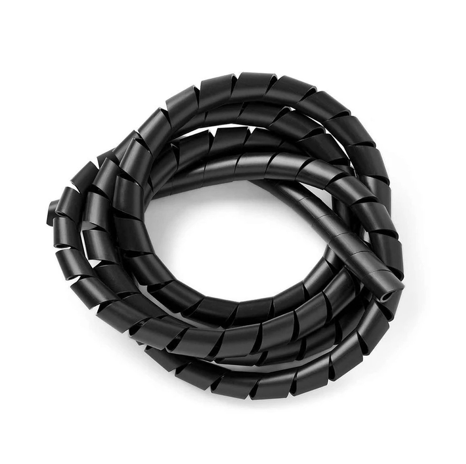 Organizador De Cabos Espiral 3/4" (19mm) X 2 Metros Preto