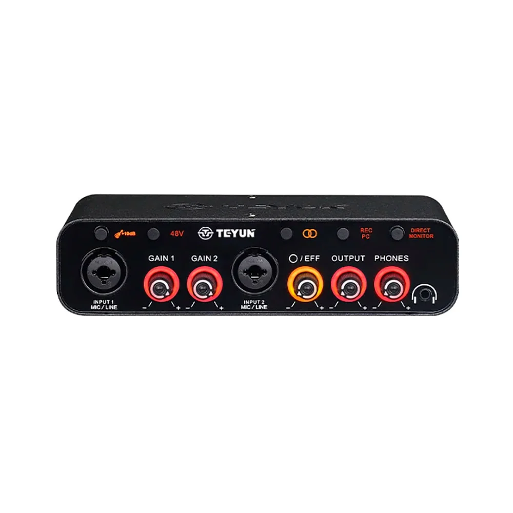 Interface De Áudio Profissional Teyun Q26 2 Canais - Ac2958