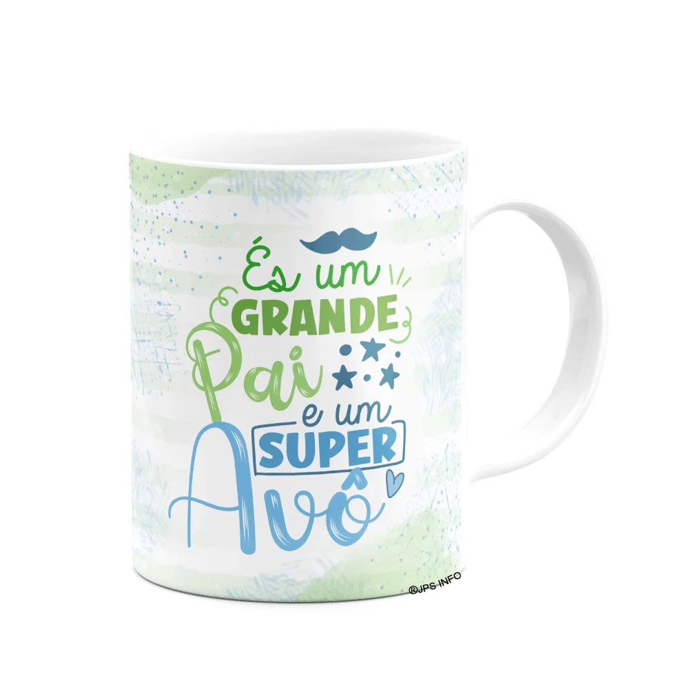 Imagem 3 de 3 do produto Caneca Avós - És Um Grande Pai E Um Super Avô