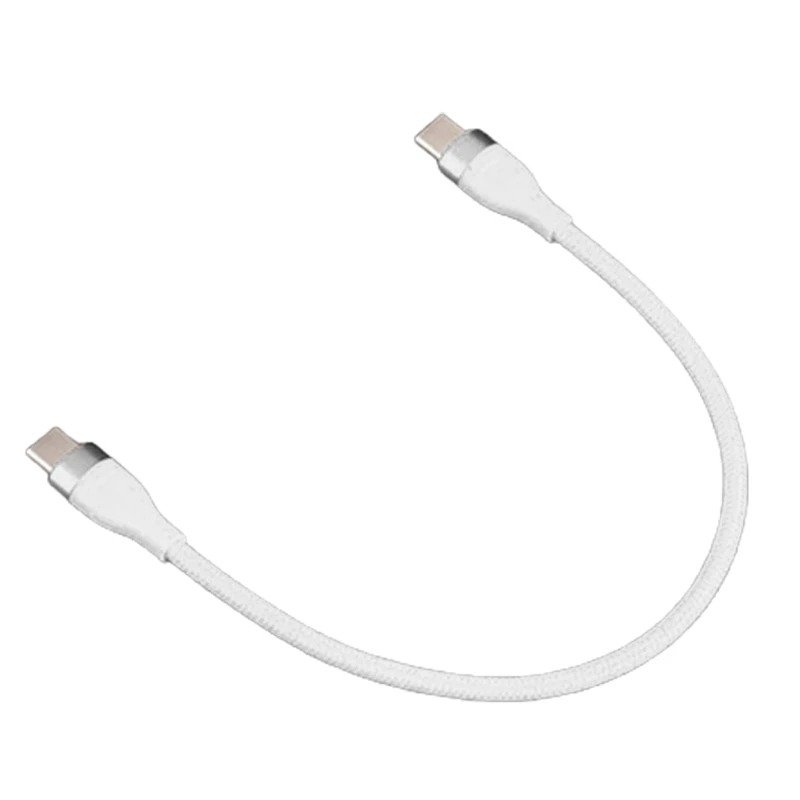 Cabo Dados Carga Tipo Usb C Duplo Cxc Curto 20cm Powerbank