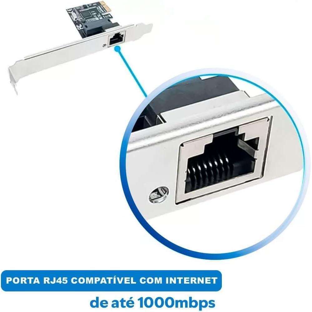 Imagem 3 de 3 do produto Placa De Rede PCie Ethernet 10/100/1000mbps Gigabit PCi-express