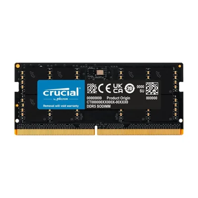 Memória RAM Para Notebook Crucial, 16GB, 5200MHz, DDR5, Preto - CT16G52C42S5