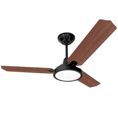 Ventilador De Teto Loren-sid Diplo M3 Lumi LED 3 Pás 3 Velocidades 127v Mogno