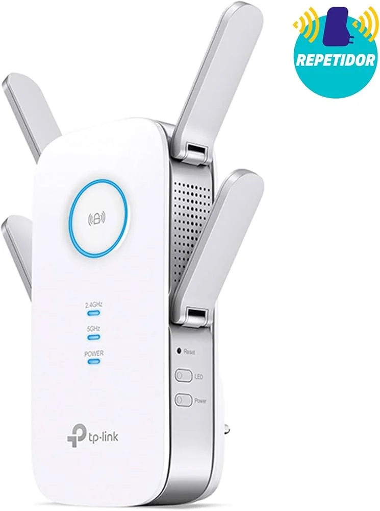 Imagem 2 de 5 do produto Repetidor De Sinal Tp-link Re550 Ac1900 Mesh Wifi Dual Band / 3 Antenas - Branco