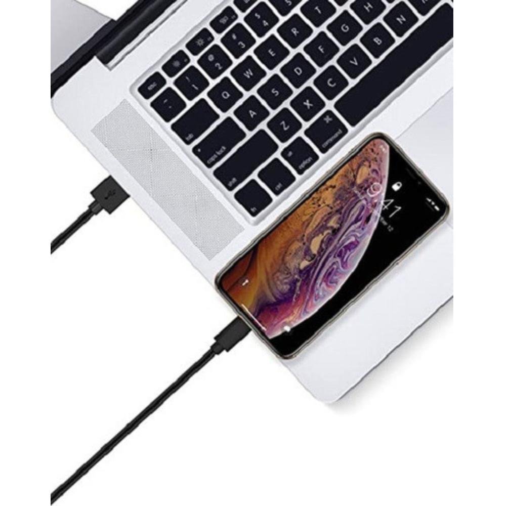 Imagem 4 de 4 do produto Cabo Usb Reforçado Nylon Para Iphone 11 Pro