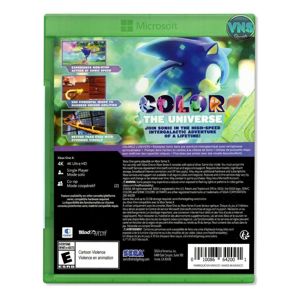 Imagem 5 de 5 do produto Sonic Colors Ultimate - XBOX One - Mídia Física