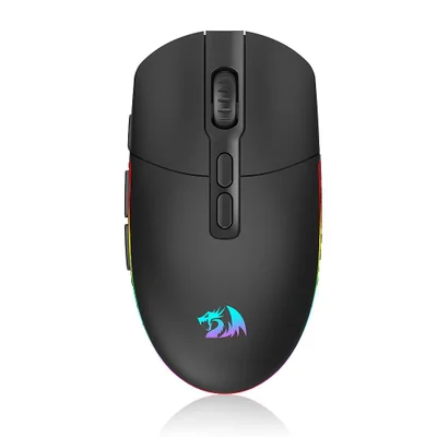 Mouse Gamer Redragon Invader Pro, Wireless, 10000 Dpi, 9 Botões Programáveis