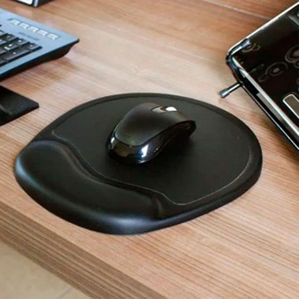 Apoio Para Mouse Em Espuma Preto Ms-704 Digitador