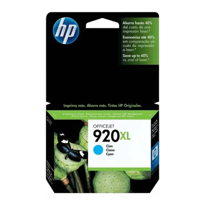 Cartucho de Tinta Hp 920xl Cd972al Azul Officejet Dwn 6000 6500 E709c 7500a