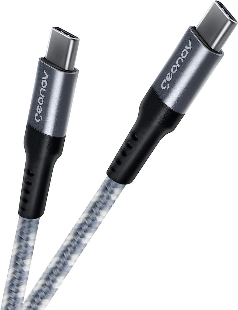 Imagem 5 de 5 do produto Cabo USB-C Para USB-C, Nylon Trançado, 1.5M - Geonav Ucc04