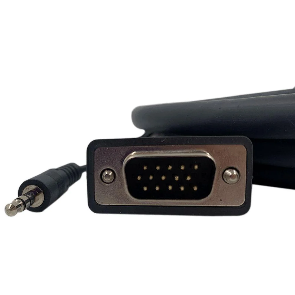 Imagem 4 de 5 do produto Cabo Vga 15 Pinos Hd (m) X 15 Pinos Hd (m) 3.5mm Estéreo Áudio