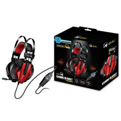 Headset Gamer Genius 7.1  Hs-g710v Com Vibração Preto