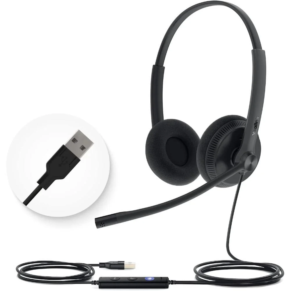 Imagem 5 de 5 do produto Headset Usb-a Uh34 Dual Lite Ylk.68.5152 Yealink - Preto