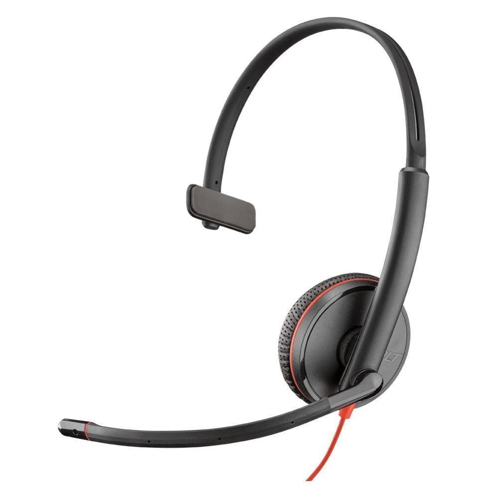 Imagem 2 de 5 do produto Headset Blackwire C3215 Usb-c E 3.5 Mm 209750-22 Plantronics Poly - Preto
