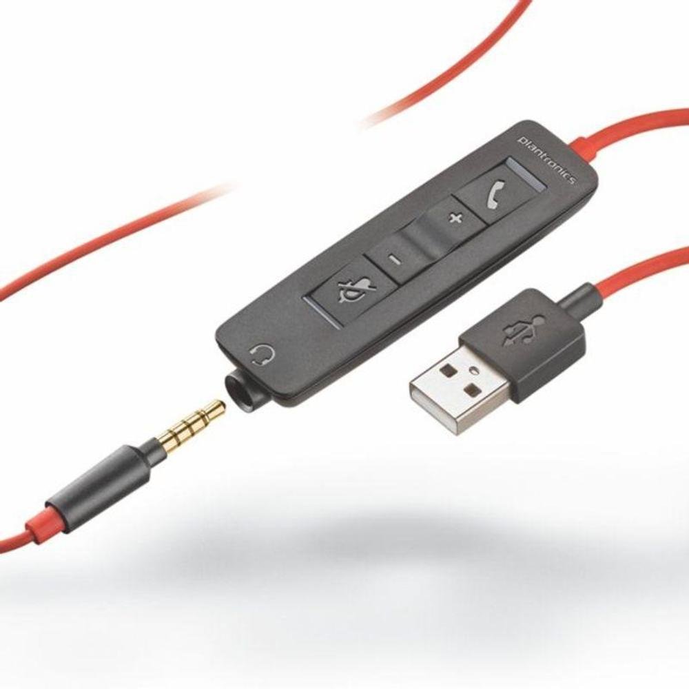 Imagem 3 de 5 do produto Headset Blackwire C3215 Usb-c E 3.5 Mm 209750-22 Plantronics Poly - Preto