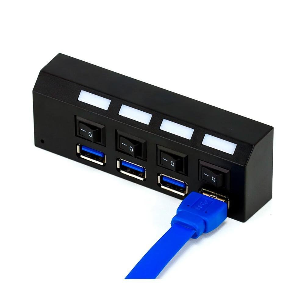 Imagem 4 de 5 do produto Hub Usb 3.0 4 Portas Com Chave 42.766 Cabos Golden