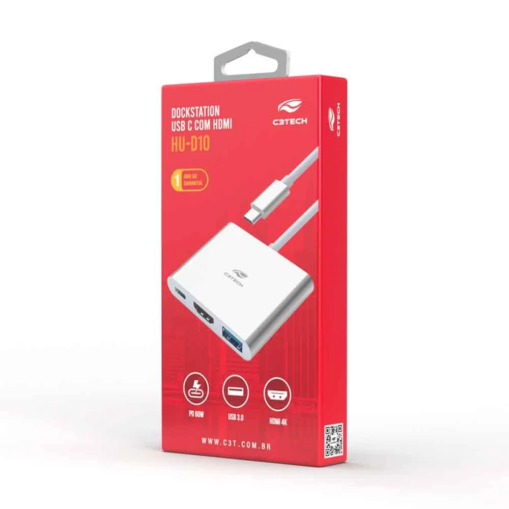 Imagem 2 de 5 do produto Hub C3Tech Hu-d10si 3 Portas Usb 3.0
