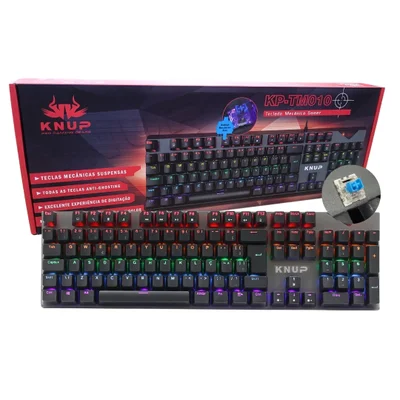 Teclado Mecanico Gamer RGB Knup Kp-tm010