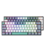 Teclado Mecanico Mini Opsshopping, Com Fio, 61 Teclas, RGB, Retro iluminação, Teclas Removíveis - K500- B61