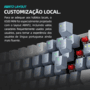 Teclado Mecanico Mini Opsshopping, Com Fio, 61 Teclas, RGB, Retro iluminação, Teclas Removíveis - K500- B61