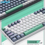 Teclado Mecanico Mini Opsshopping, Com Fio, 61 Teclas, RGB, Retro iluminação, Teclas Removíveis - K500- B61